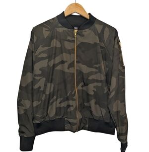 Albion Camouflage Bomber Jacket Size Large